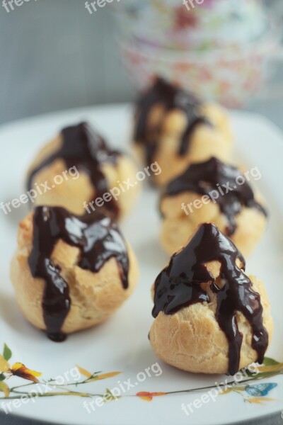 Shu Sweet Profiteroles Baking Food