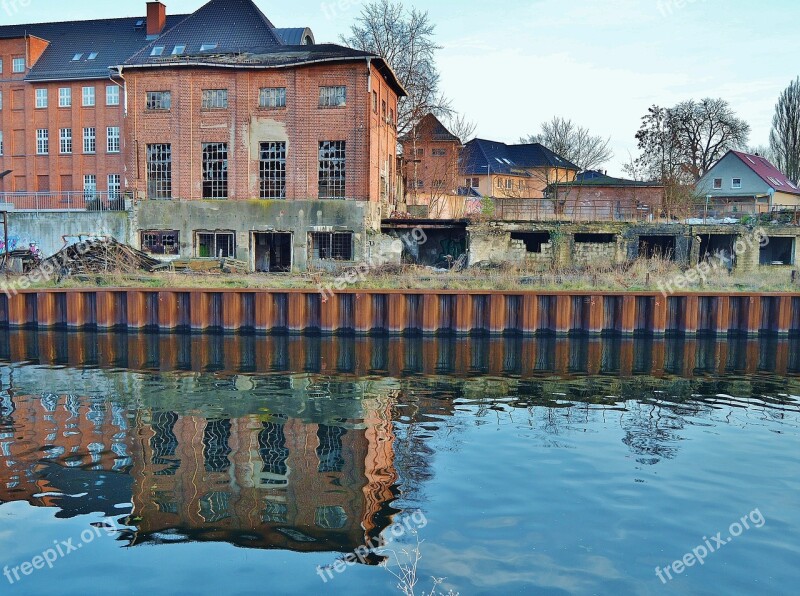 Factory Building Factory Bricks Ruin Building