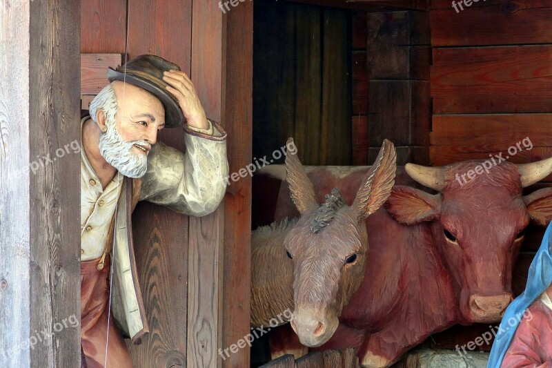 Village Nativity Crib Figures Uttendorf Christmas