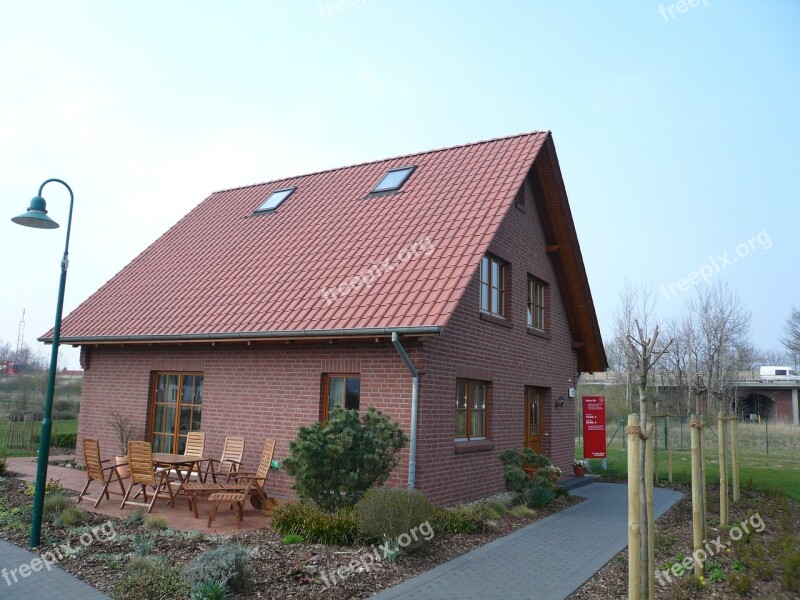 House Red Tile Architecture Sky