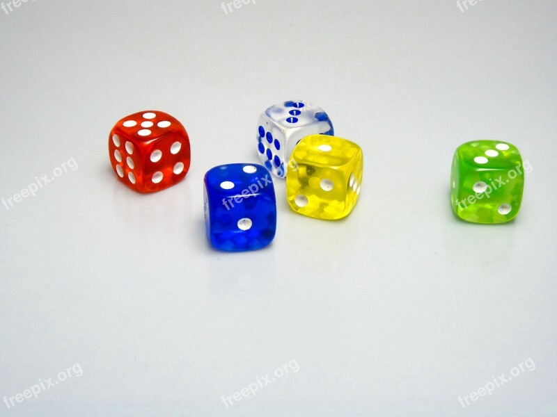 Dice Game Toy Gambling Red