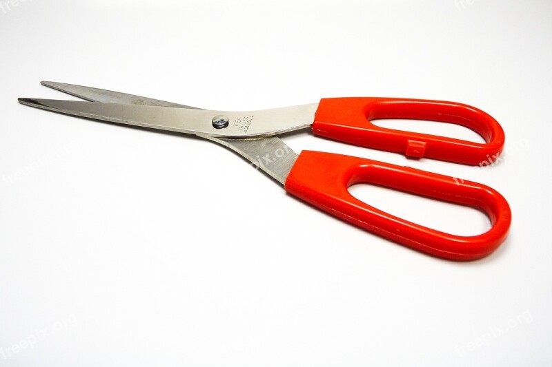 Scissors Kitchen Red Equipment Tool