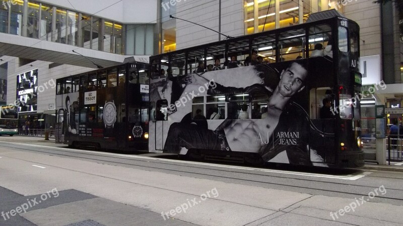 Graffiti Hong Kong Public Transit Bus