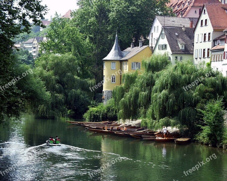 Village River Germany Landscape House