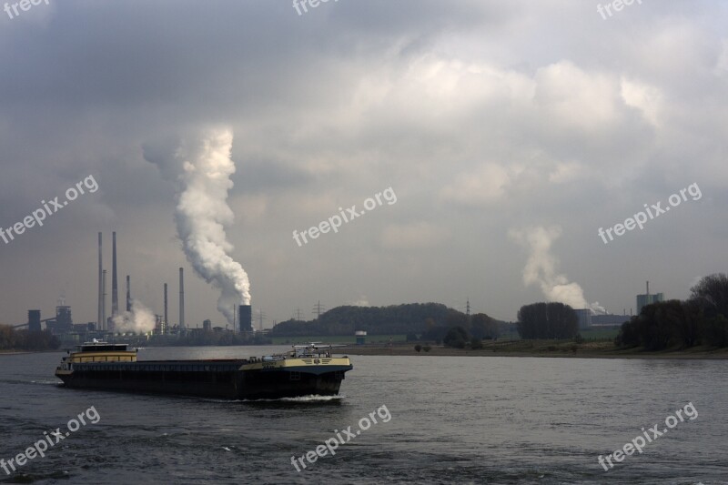 Shipping Rhine River Water Germany