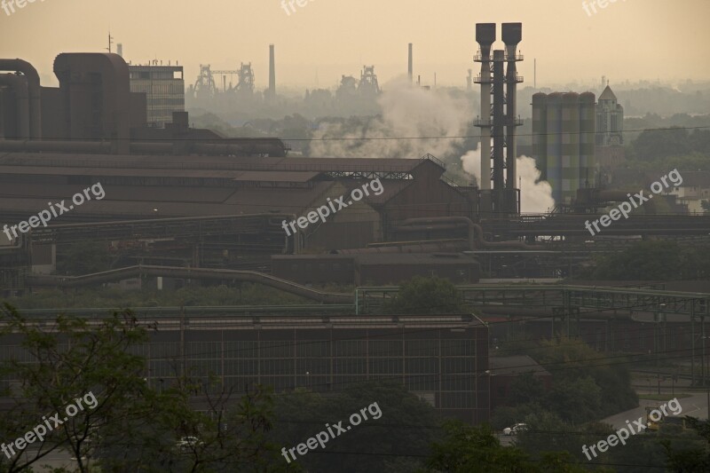 Industry Steel Metal Factory Ruhr Area