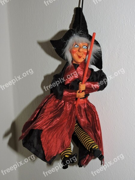 Epiphany Doll Old Broom Hanging