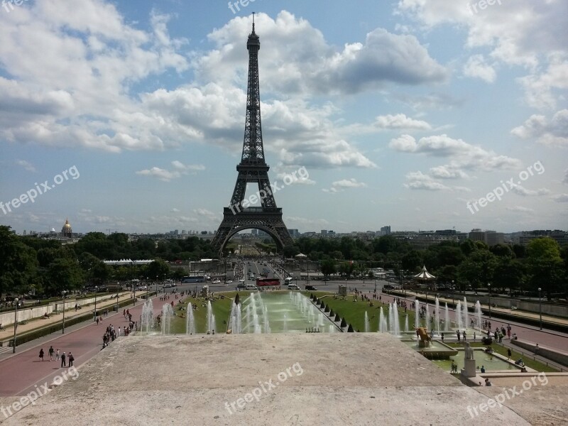 Tower Paris Eiffel Tower Free Photos