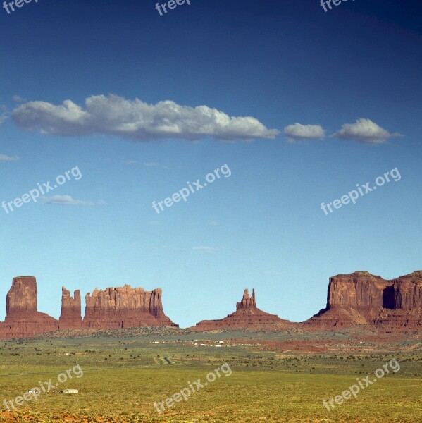 Monument Valley Sandstone Buttes Arizona Desert