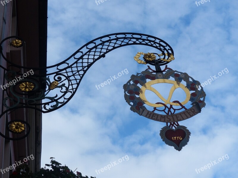 Shield Bakery Filigree Metal Decoration