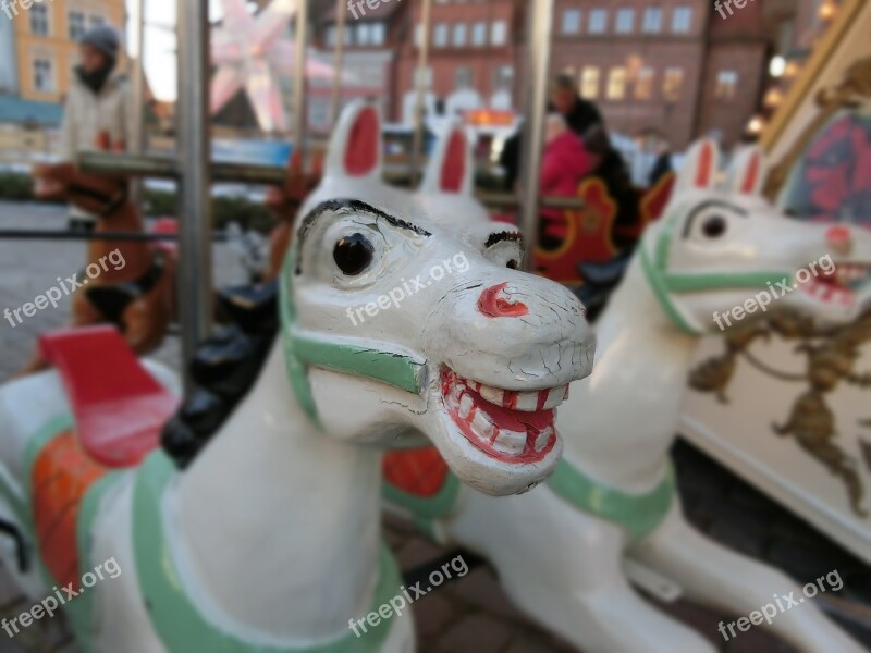 Horse Carousel Fair Stralsund Free Photos