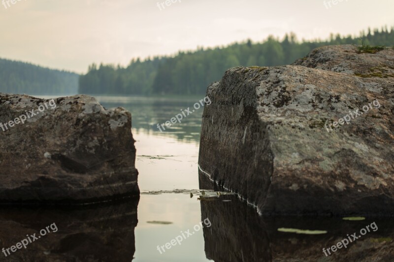 Lake Beach Water Finnish Summer