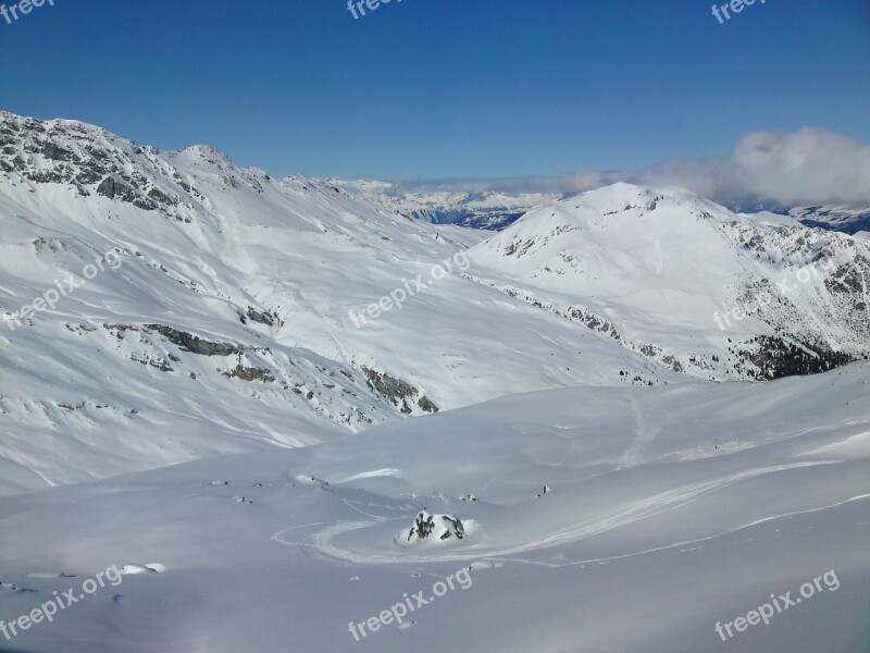 Snow Landscape Snow Winter Mountains Alpine