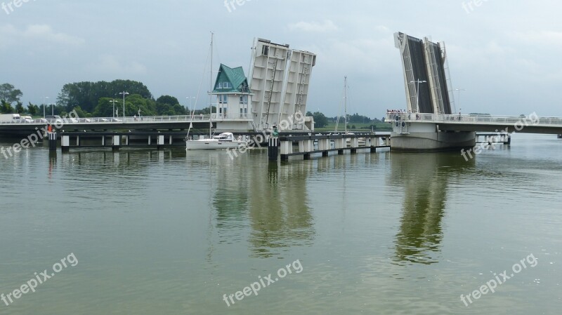 Bridge Kappeln Mecklenburg Road Bridge Bascule Bridge