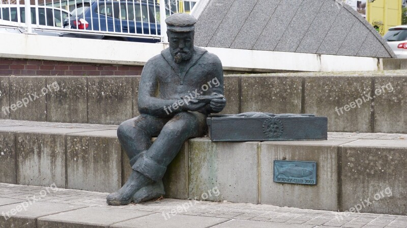 Sculpture Kappeln Fisherman Statue Free Photos