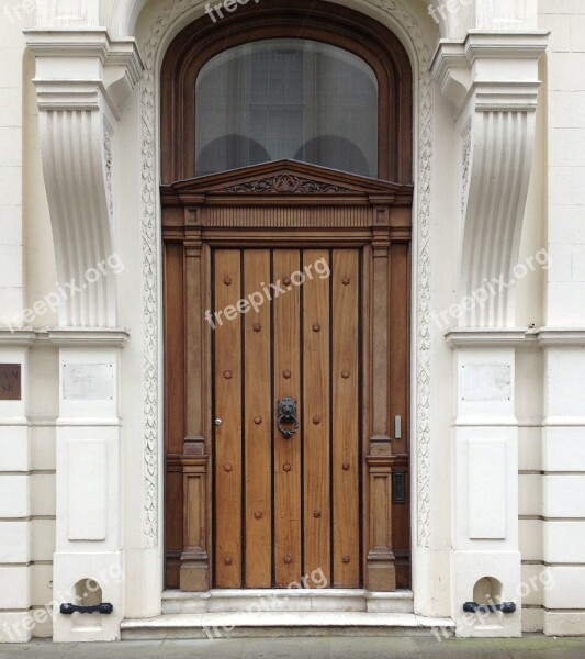 Door Wooden Knocker Architecture Design