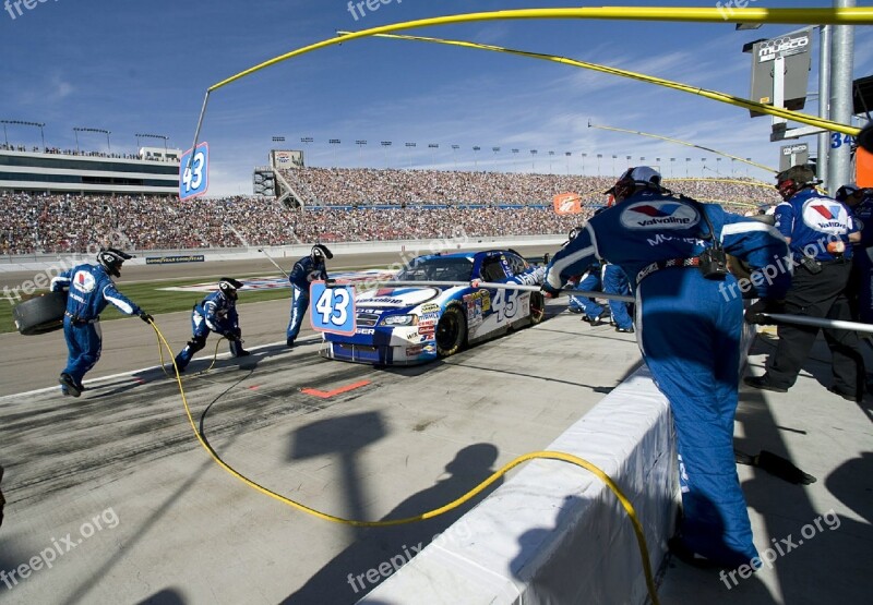 Pit Crew Nascar Tires Gasoline Auto Racing