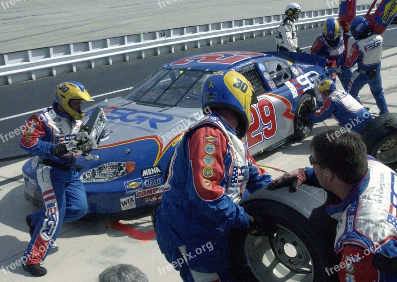 Pit Crew Nascar Tires Gasoline Auto Racing