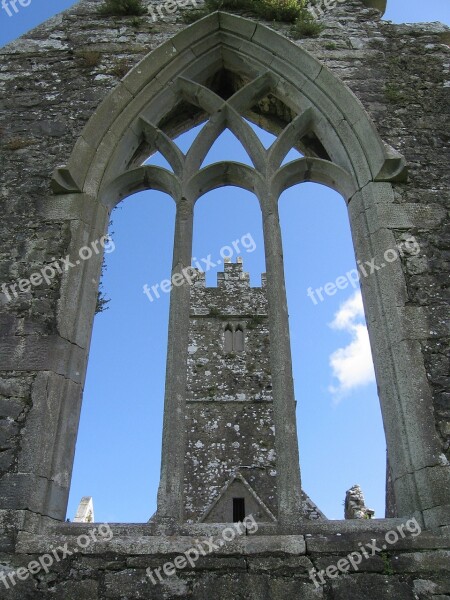 Kylemore Abbey Ruin Monastery County Galway Ireland