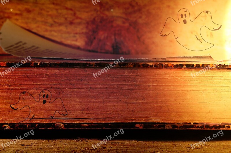 Ghosts Book Old Ghost Spooky