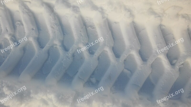 Tire Track Snow Reprint Profile New Zealand