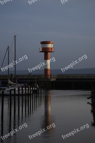 Lighthouse Eckernförde Daymark Harbour Entrance Jetty