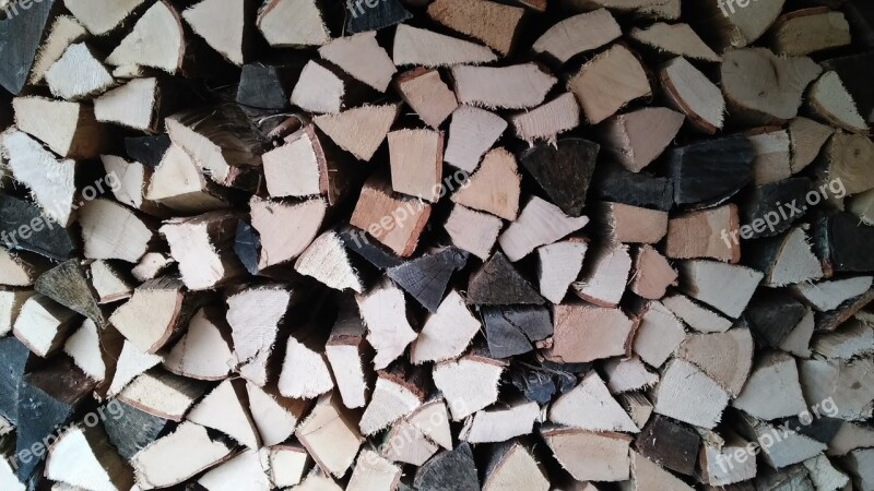 Firewood Stack Wood Holzstapel Combs Thread Cutting