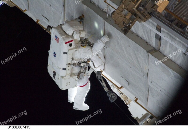 Astronaut Spacewalk Iss Tools Suit