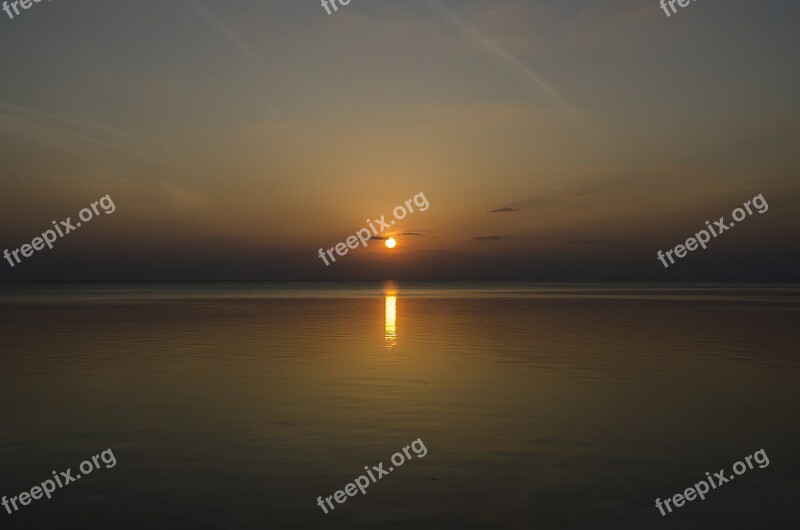 Maldives Sunset Sea Water Sun