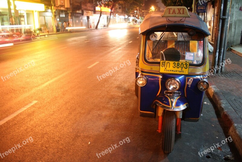 Tuktuk Thai Road Thailand Free Photos