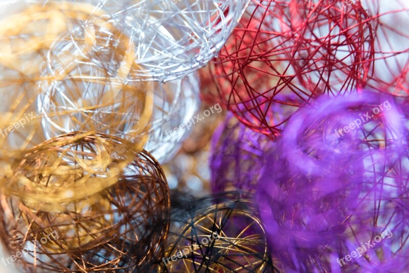 Deco Wire Ball Decoration Wire Color