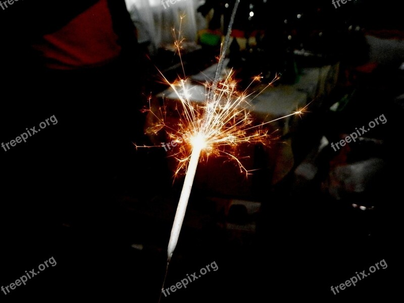 Sparkler Light Christmas Spark Free Photos