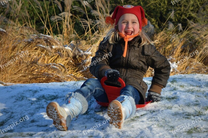 People Child Girl Snow Hat