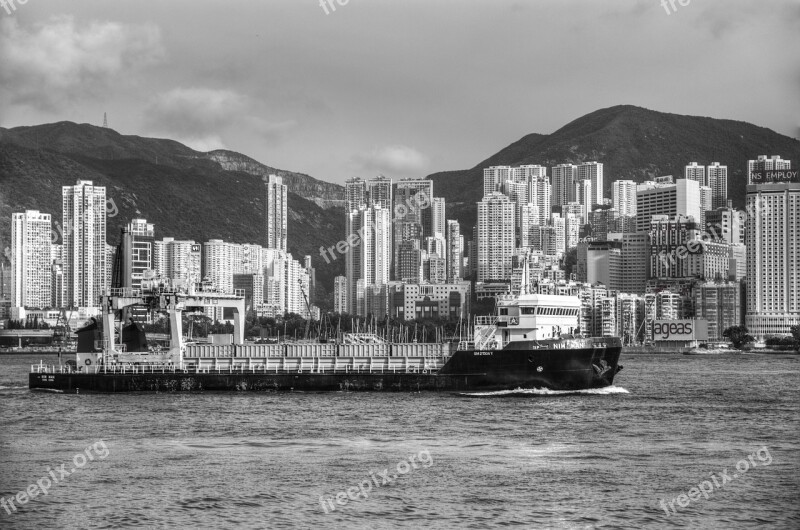 Hong Kong Victoria Harbour Ship Free Photos