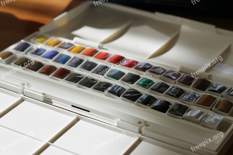 Watercolor Watercolour Paints Colorful Creative Free Photos