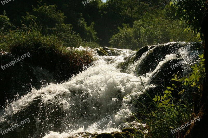 Rapids Water Clear Wild Flow