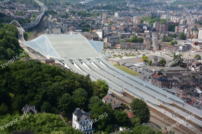 Station Belgium View Landscape Panoramic Views