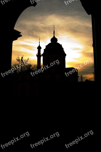 Schwetzingen Schlossgarten Castle Romantic Evening