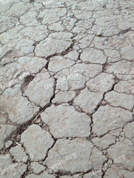 Cracked Mud Dry Texture Earth