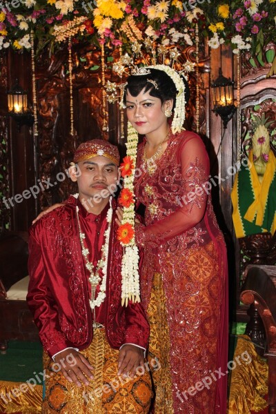 Wedding Traditional Javanese Tradition Batik Culture