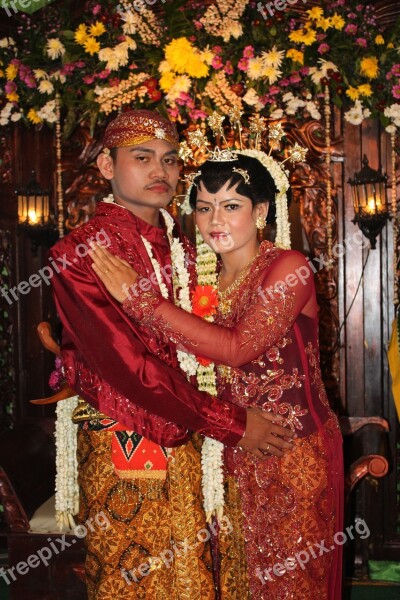 Wedding Traditional Javanese Tradition Batik Culture