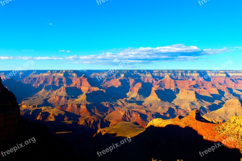 Grand Canyon Desert Landmark Canyon Landscape