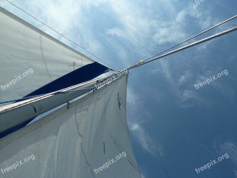 Sailing Sky Sailboat Freedom Nautical