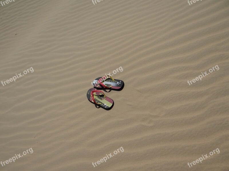 Flip Flops Sandals Shoes Sand Dunes