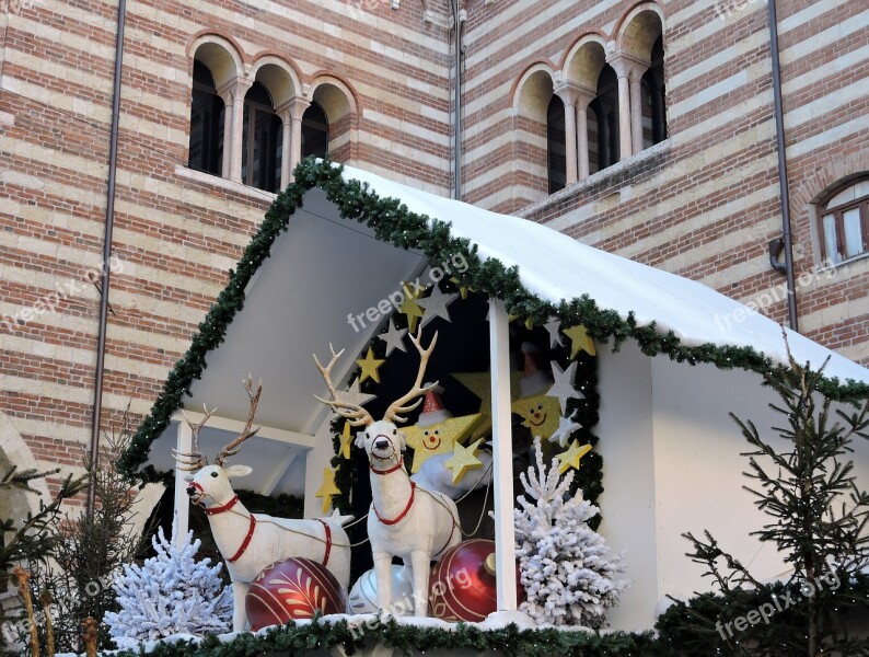 Reindeer Christmas House Palazzo Building