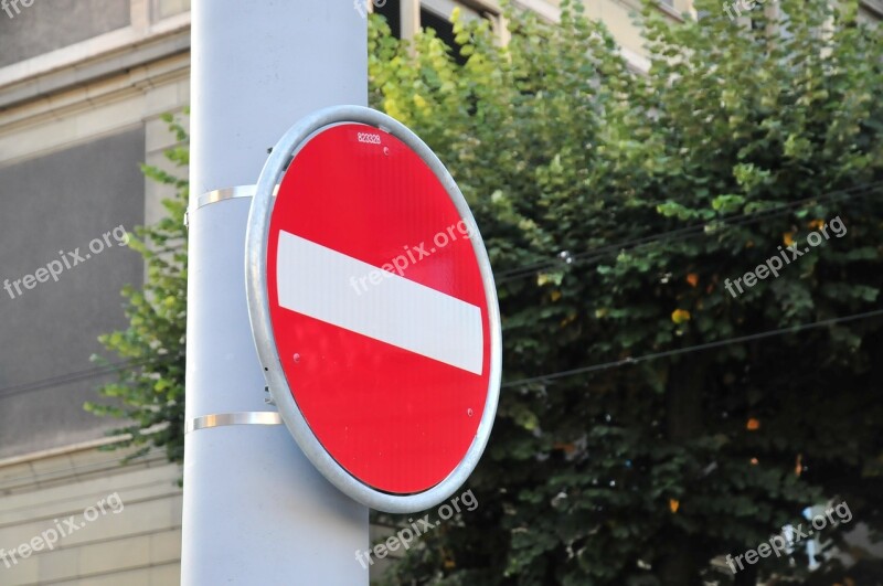 Brand Road Sign No Entry Free Photos