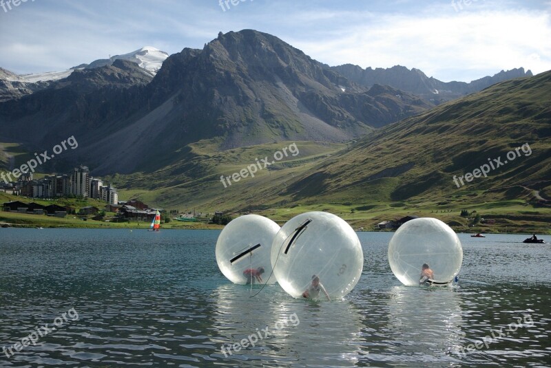 Children's Games Alps Mountain Lake Bubbles