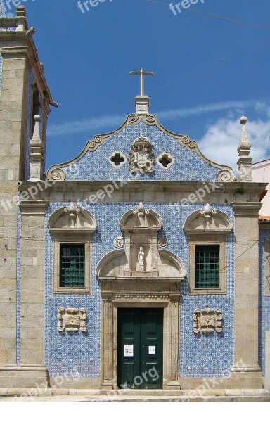 Church Portugal Azuleros Ceramic Facade