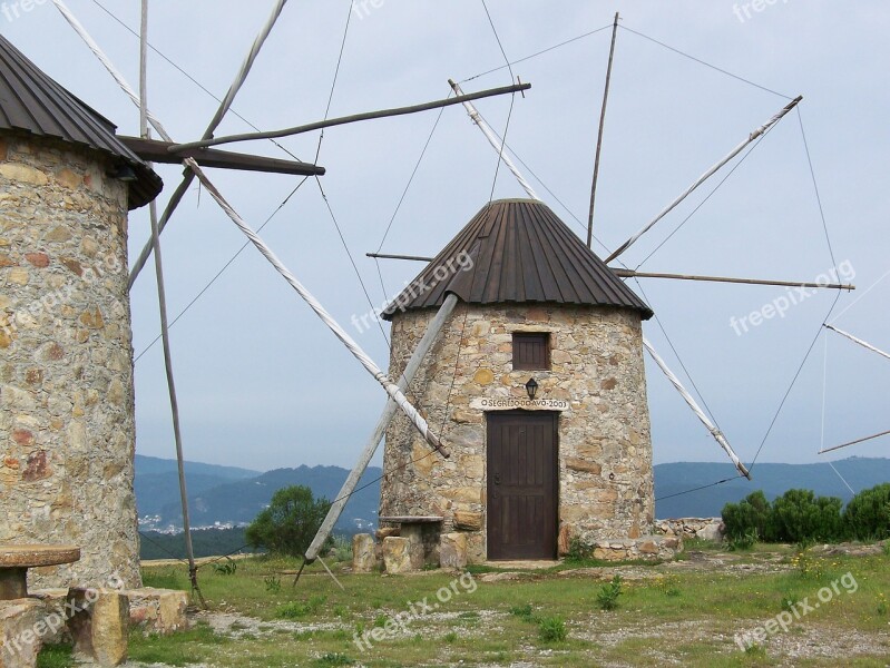 Windmill Portugal Wings Energy Free Photos