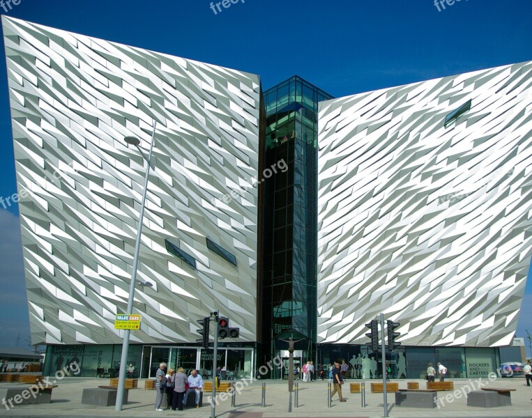 Ireland Belfast Museum Titanic Architecture